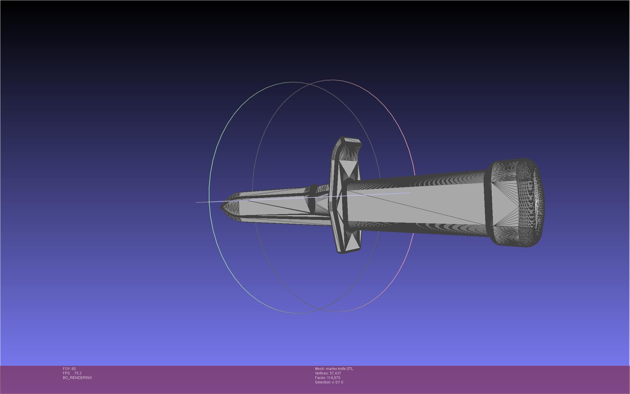 Attack On Titan Marley Military Knife 3D print model_47