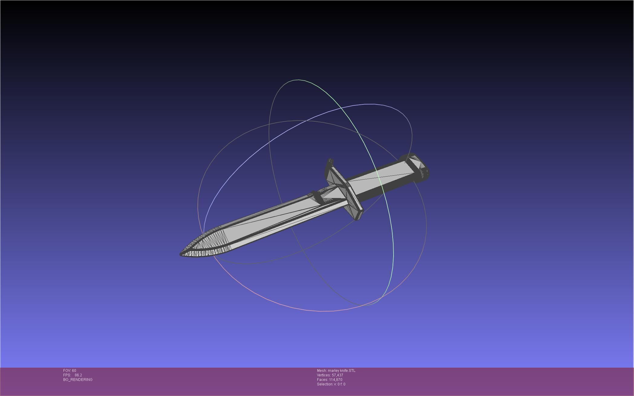 Attack On Titan Marley Military Knife 3D print model_31