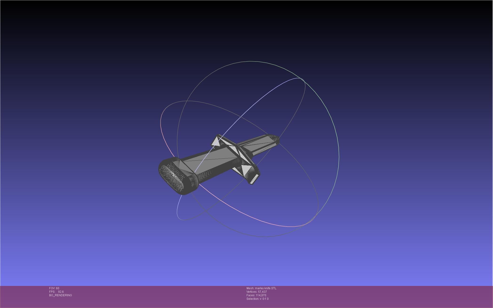 Attack On Titan Marley Military Knife 3D print model_24