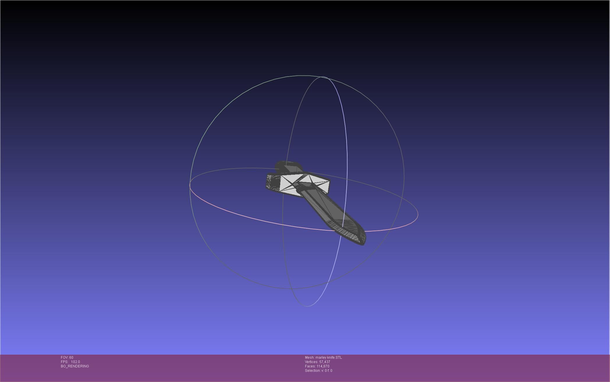 Attack On Titan Marley Military Knife 3D print model_40