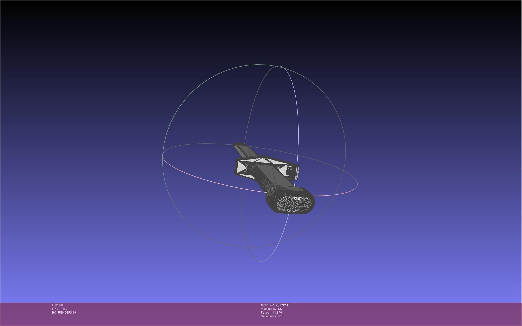 Attack On Titan Marley Military Knife 3D print model_37