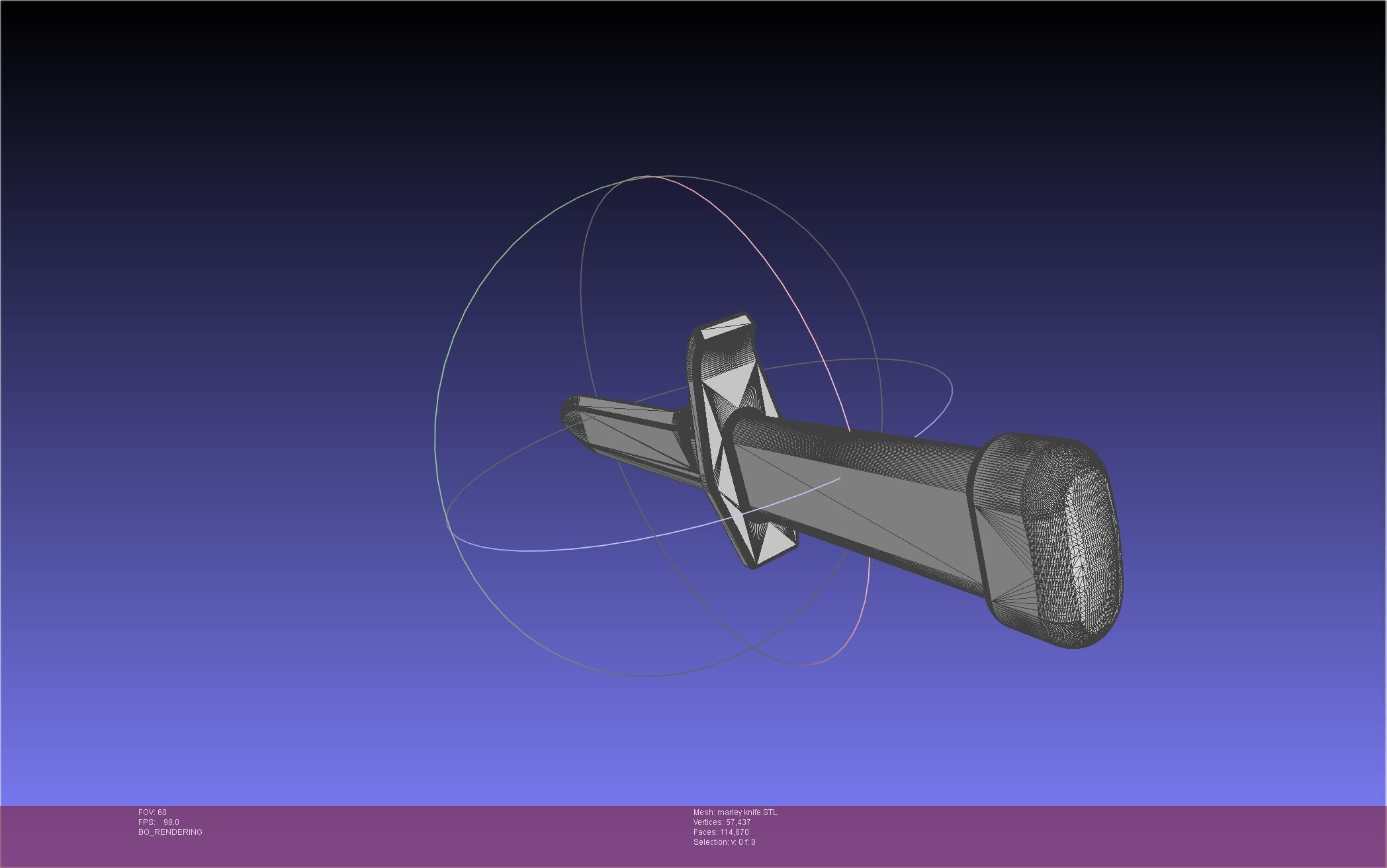 Attack On Titan Marley Military Knife 3D print model_48