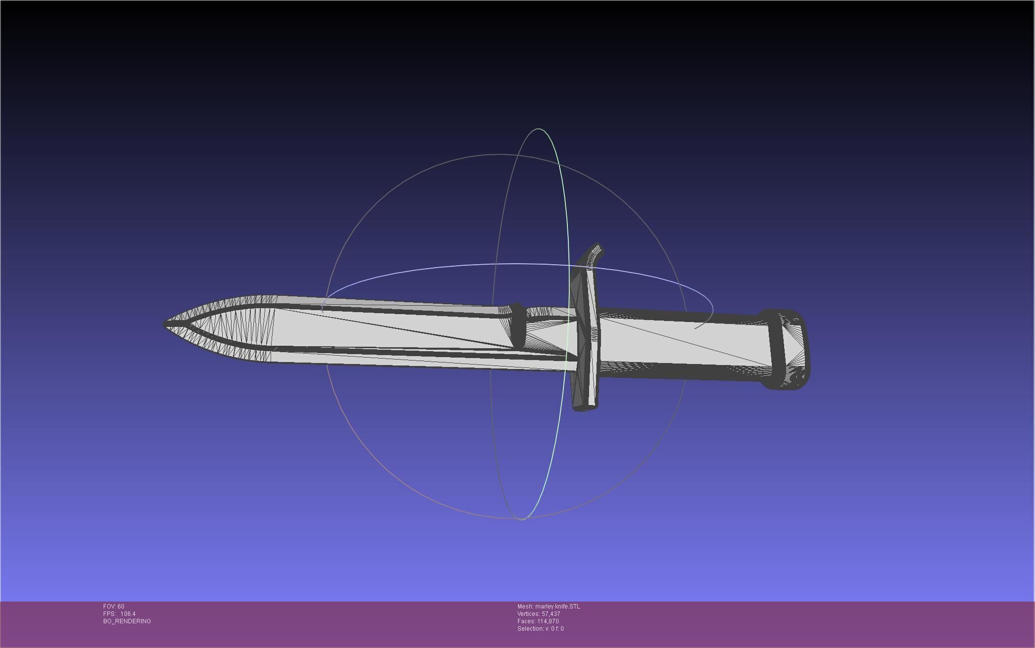 Attack On Titan Marley Military Knife 3D print model_46