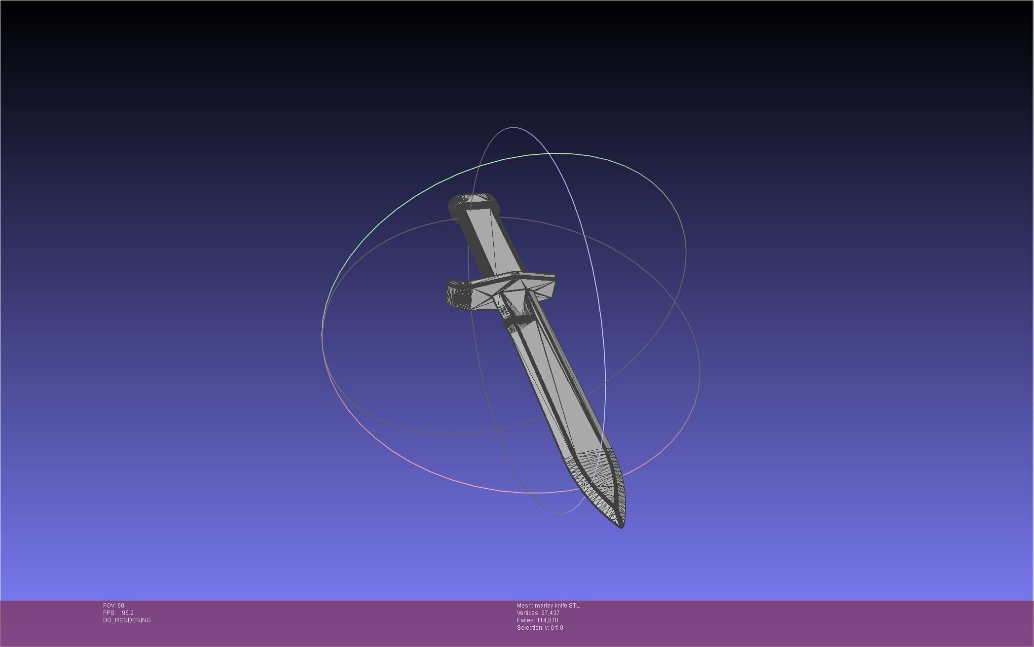 Attack On Titan Marley Military Knife 3D print model_33