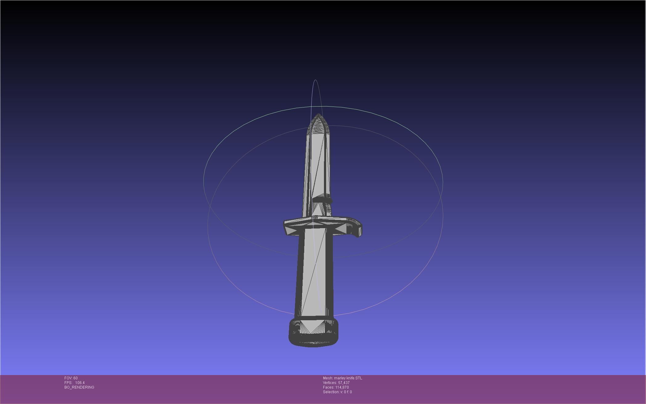 Attack On Titan Marley Military Knife 3D print model_28