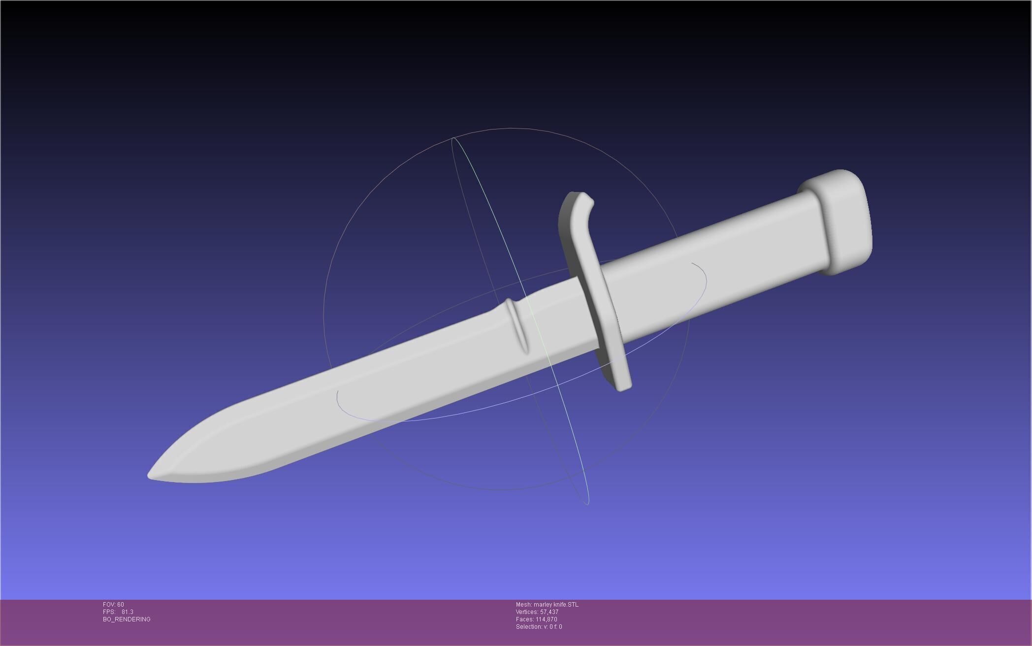 Attack On Titan Marley Military Knife 3D print model_54