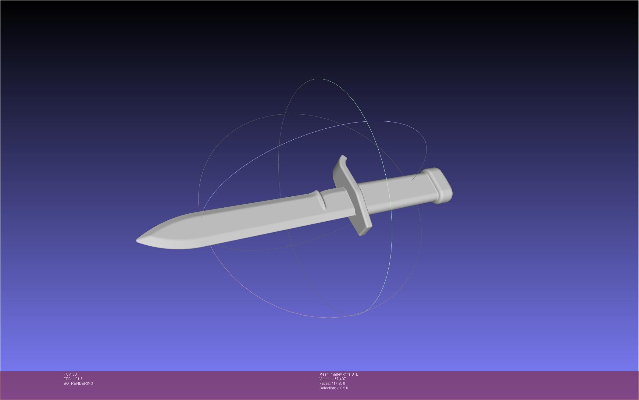 Attack On Titan Marley Military Knife 3D print model_57