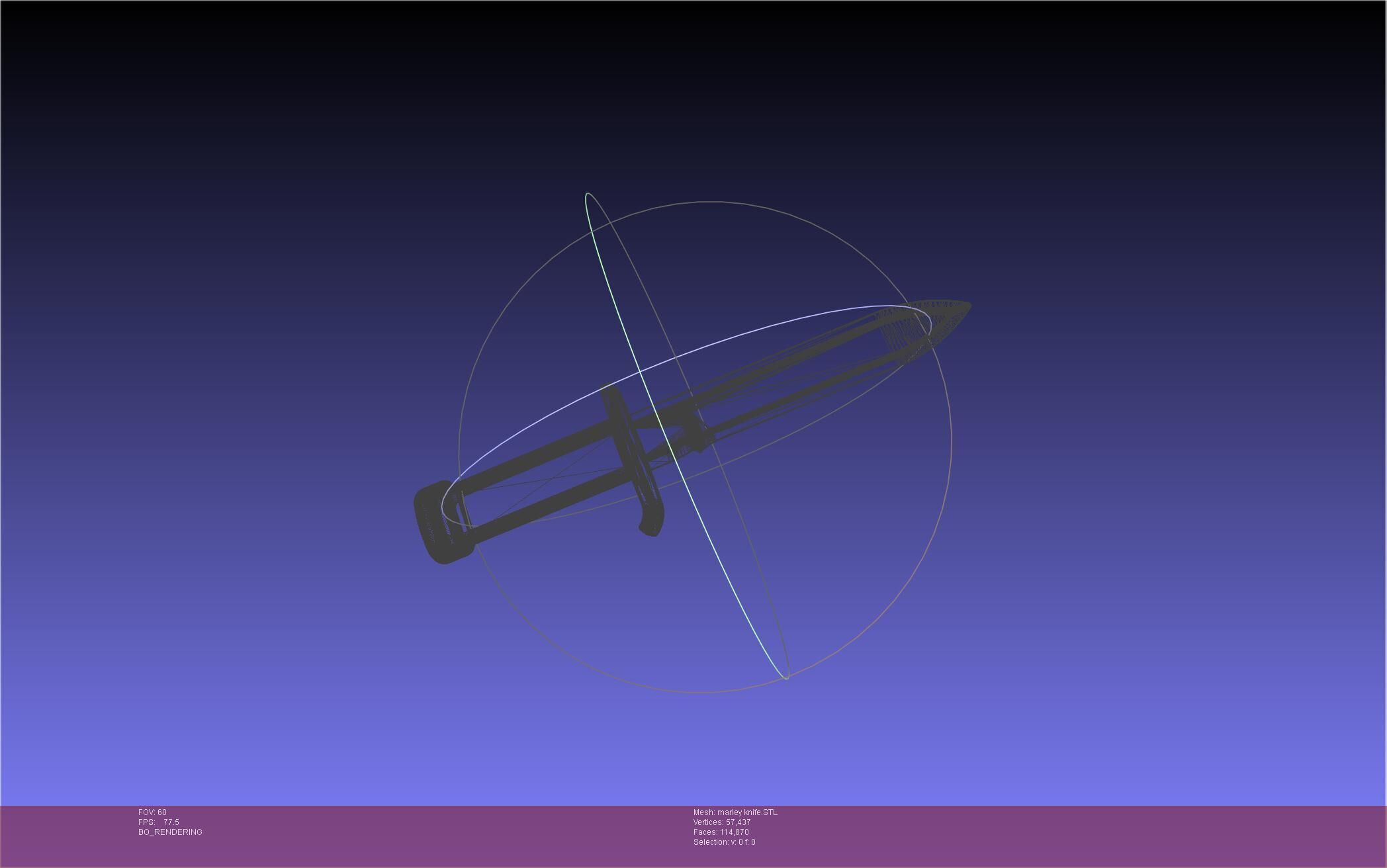 Attack On Titan Marley Military Knife 3D print model_42