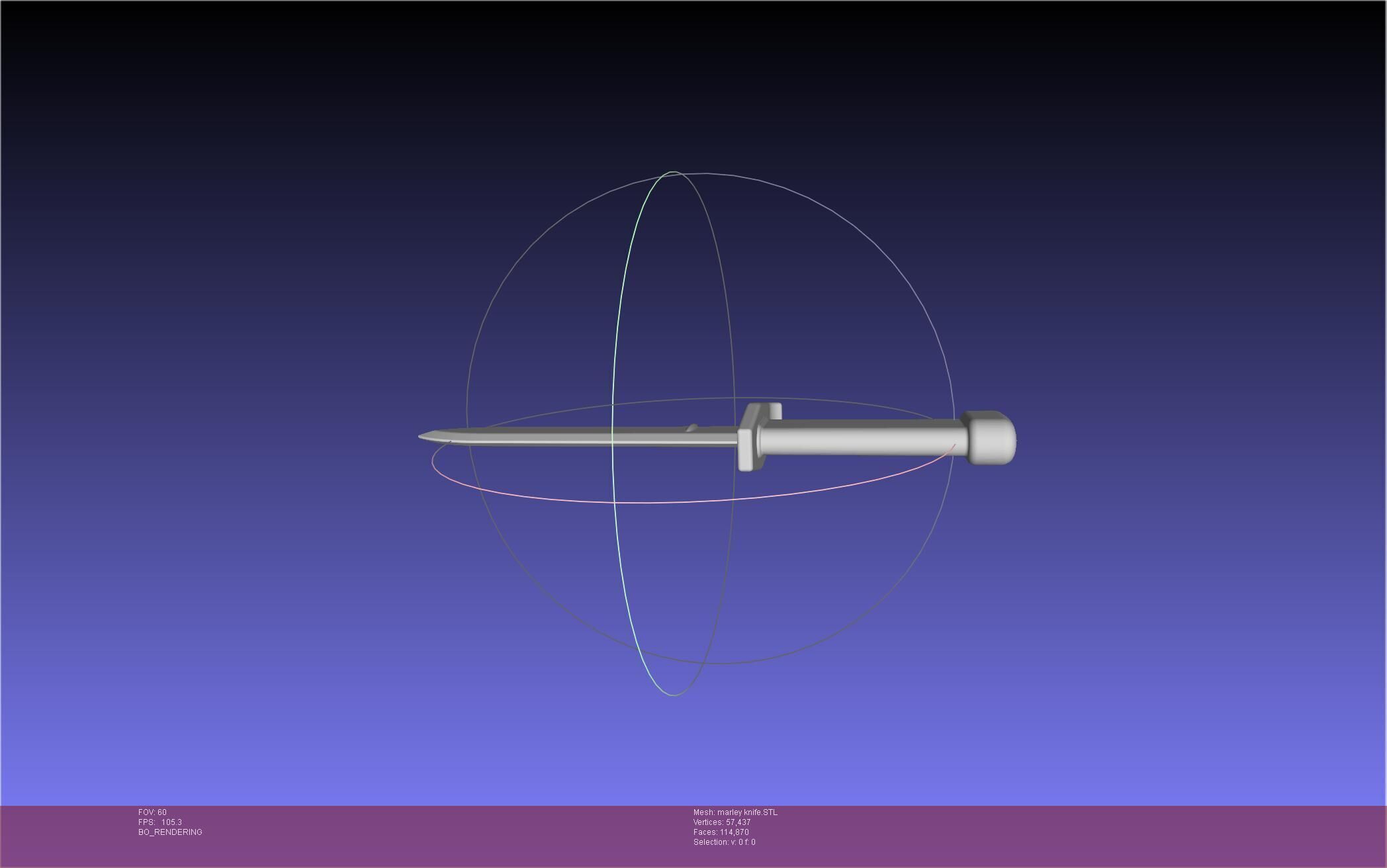 Attack On Titan Marley Military Knife 3D print model_17