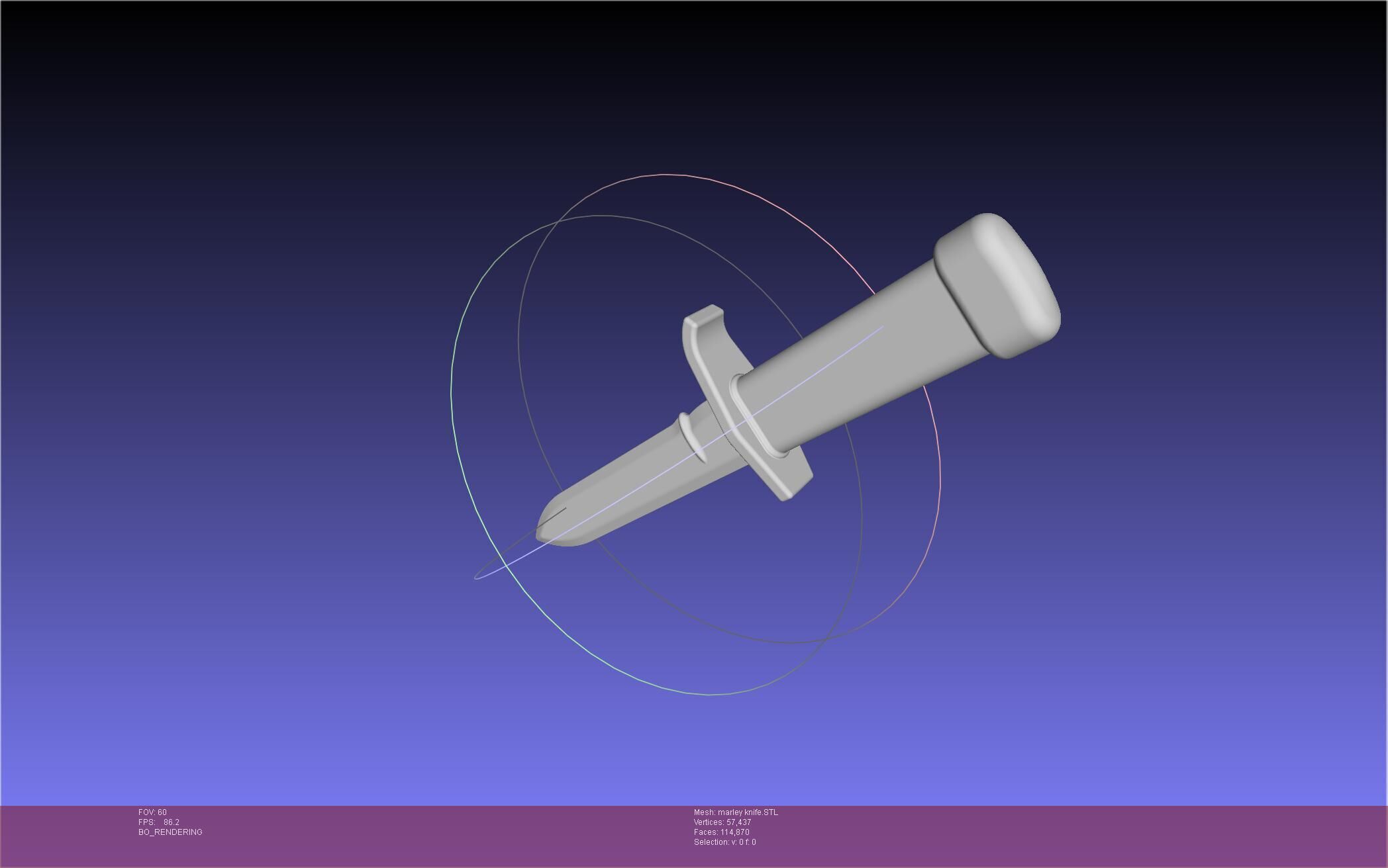 Attack On Titan Marley Military Knife 3D print model_56