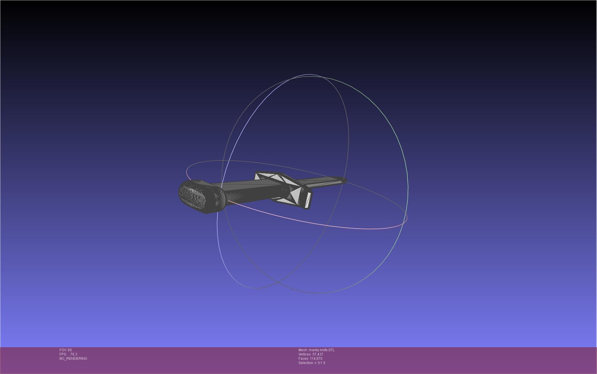 Attack On Titan Marley Military Knife 3D print model_36