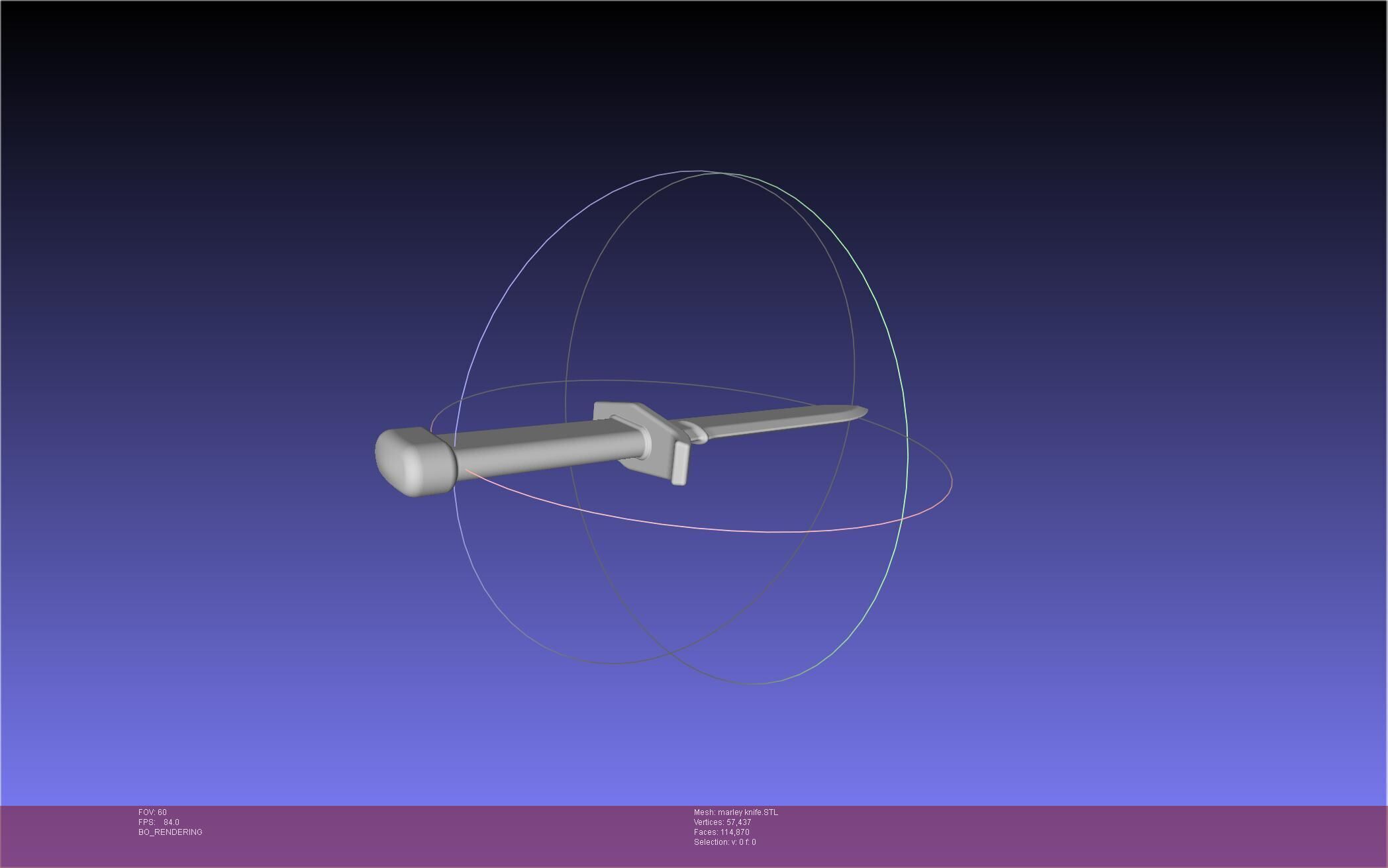 Attack On Titan Marley Military Knife 3D print model_13