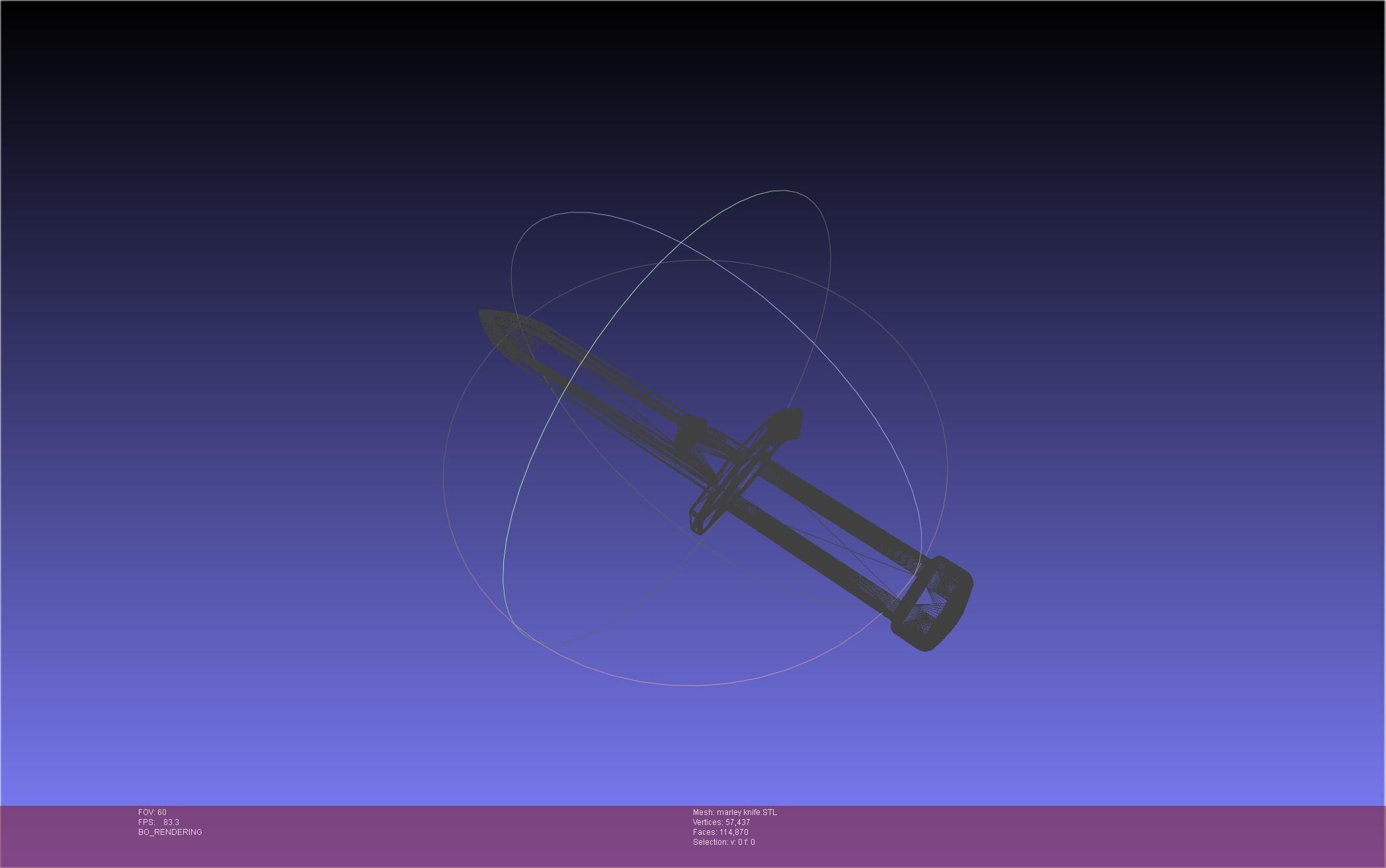 Attack On Titan Marley Military Knife 3D print model_44