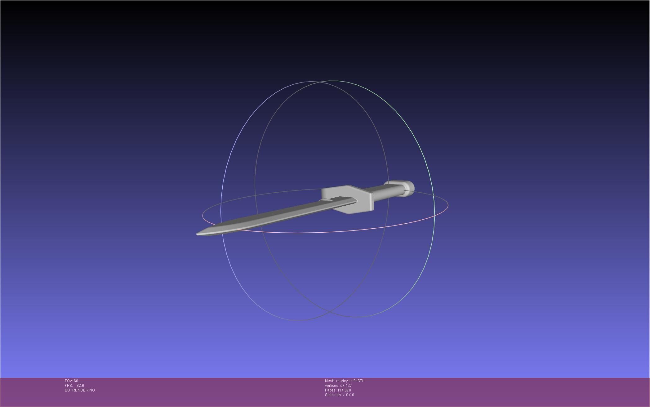 Attack On Titan Marley Military Knife 3D print model_18