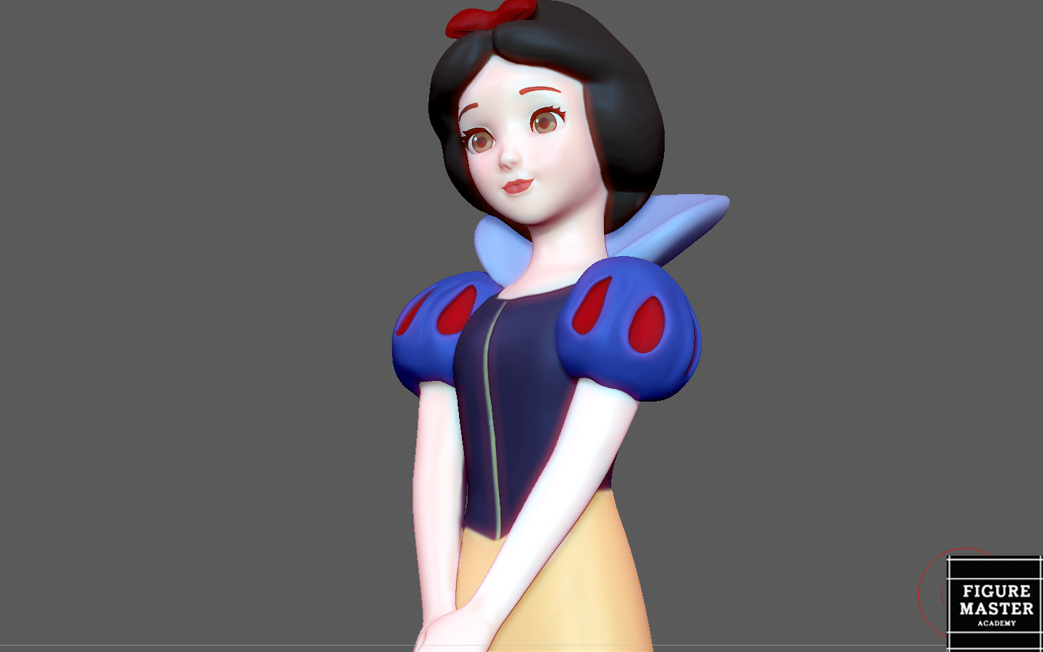 SNOW WHITE PRINCESS DISNEY ANIMATION 3D PRINT 3D print model_2