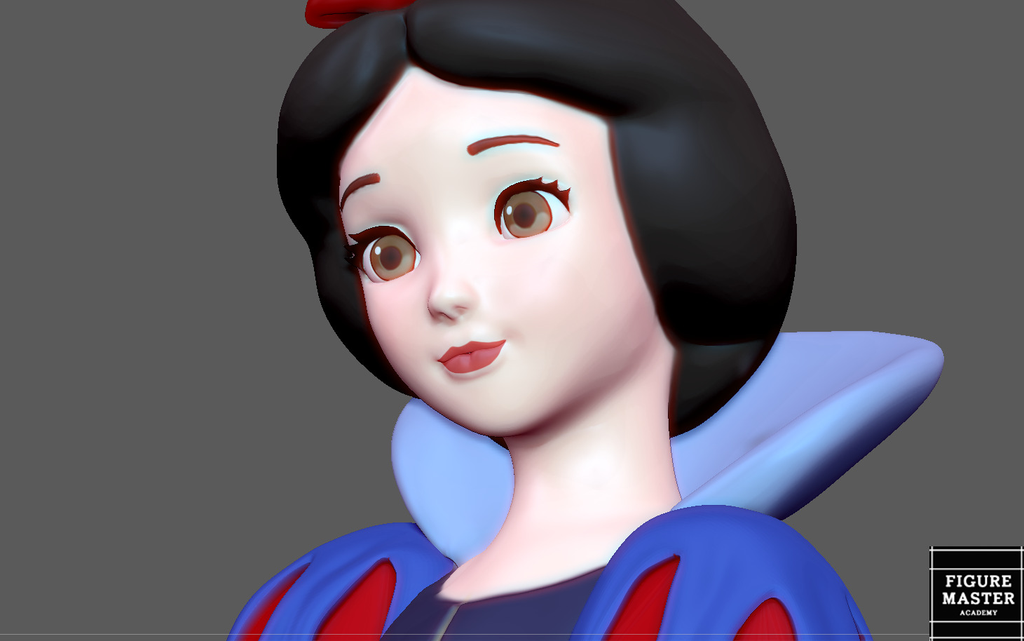 SNOW WHITE PRINCESS DISNEY ANIMATION 3D PRINT 3D print model_8