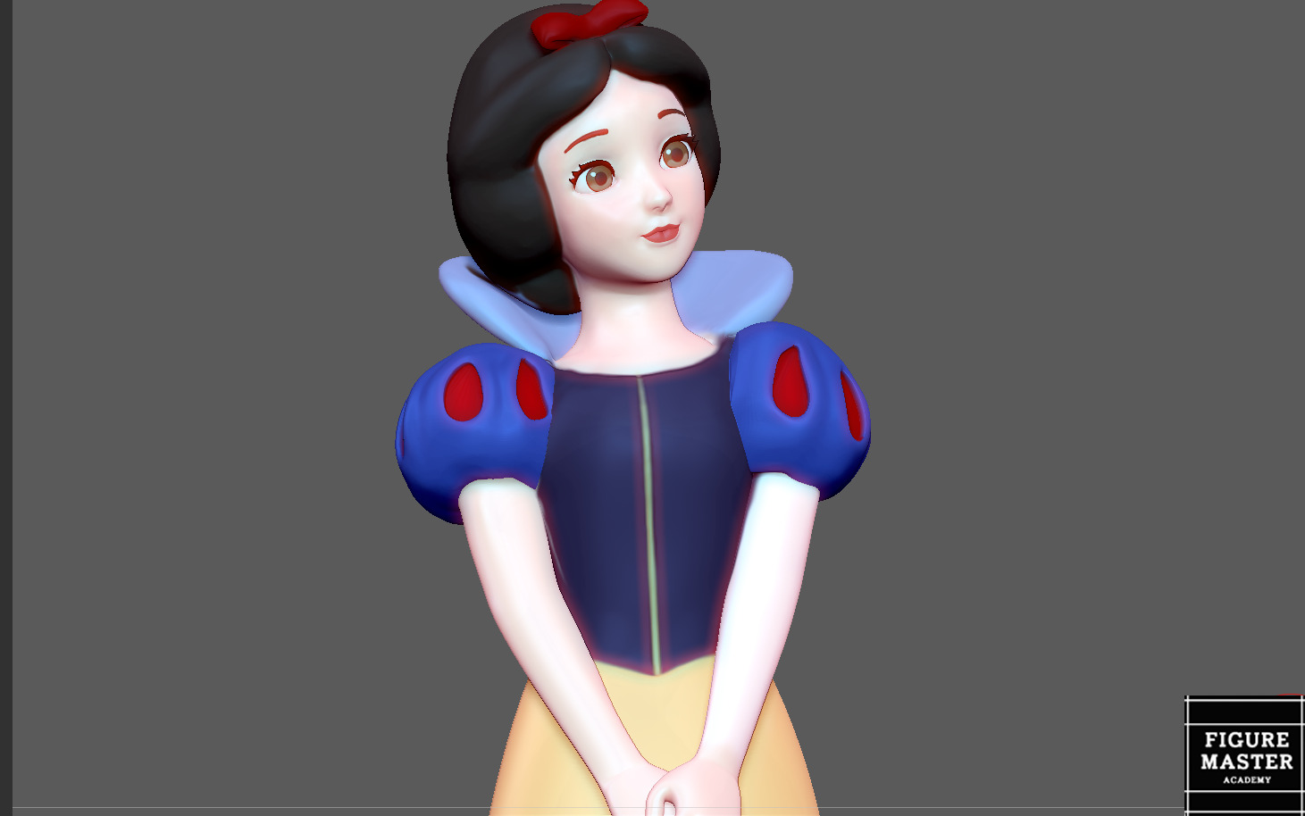 SNOW WHITE PRINCESS DISNEY ANIMATION 3D PRINT 3D print model_4
