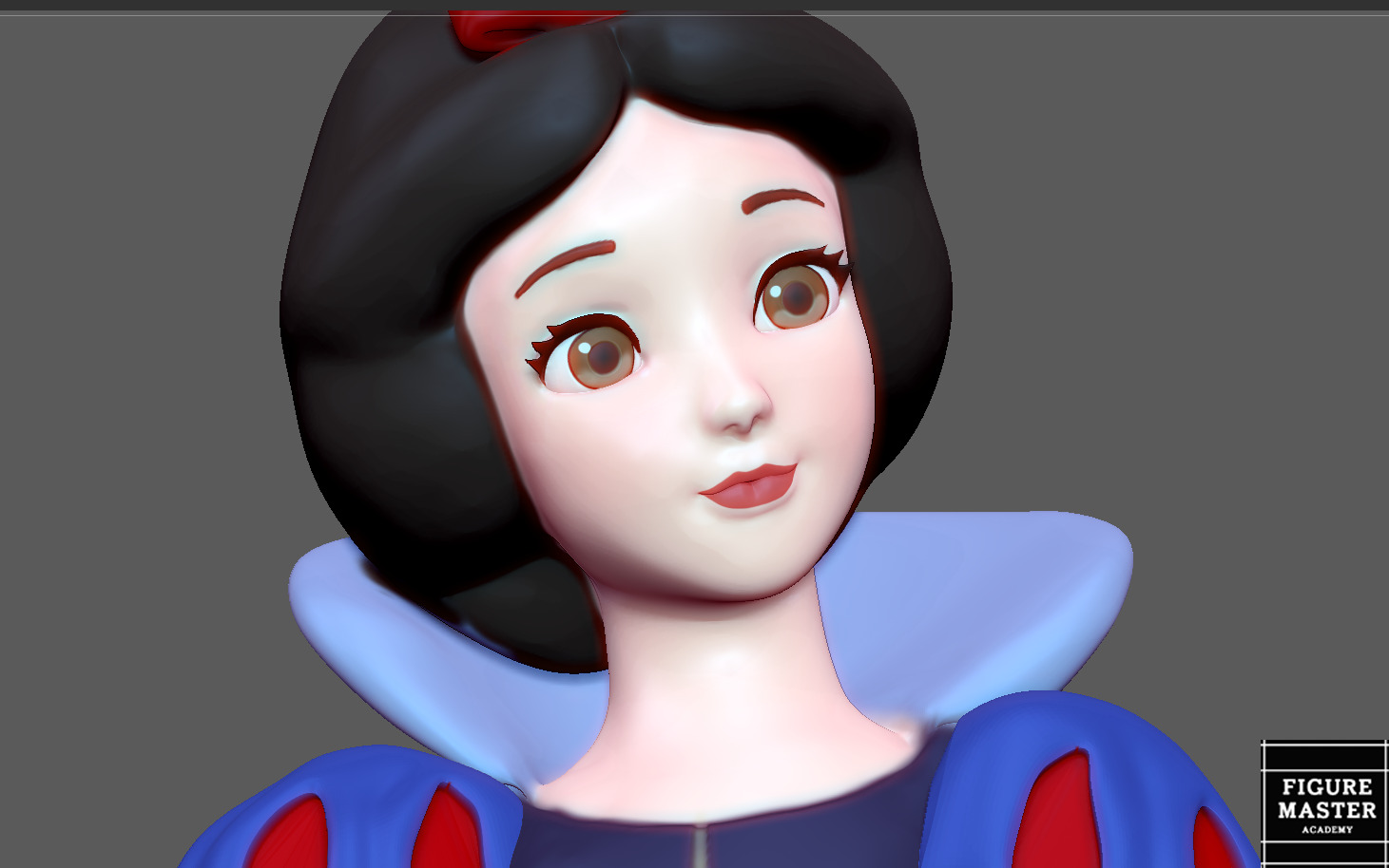 SNOW WHITE PRINCESS DISNEY ANIMATION 3D PRINT 3D print model_9
