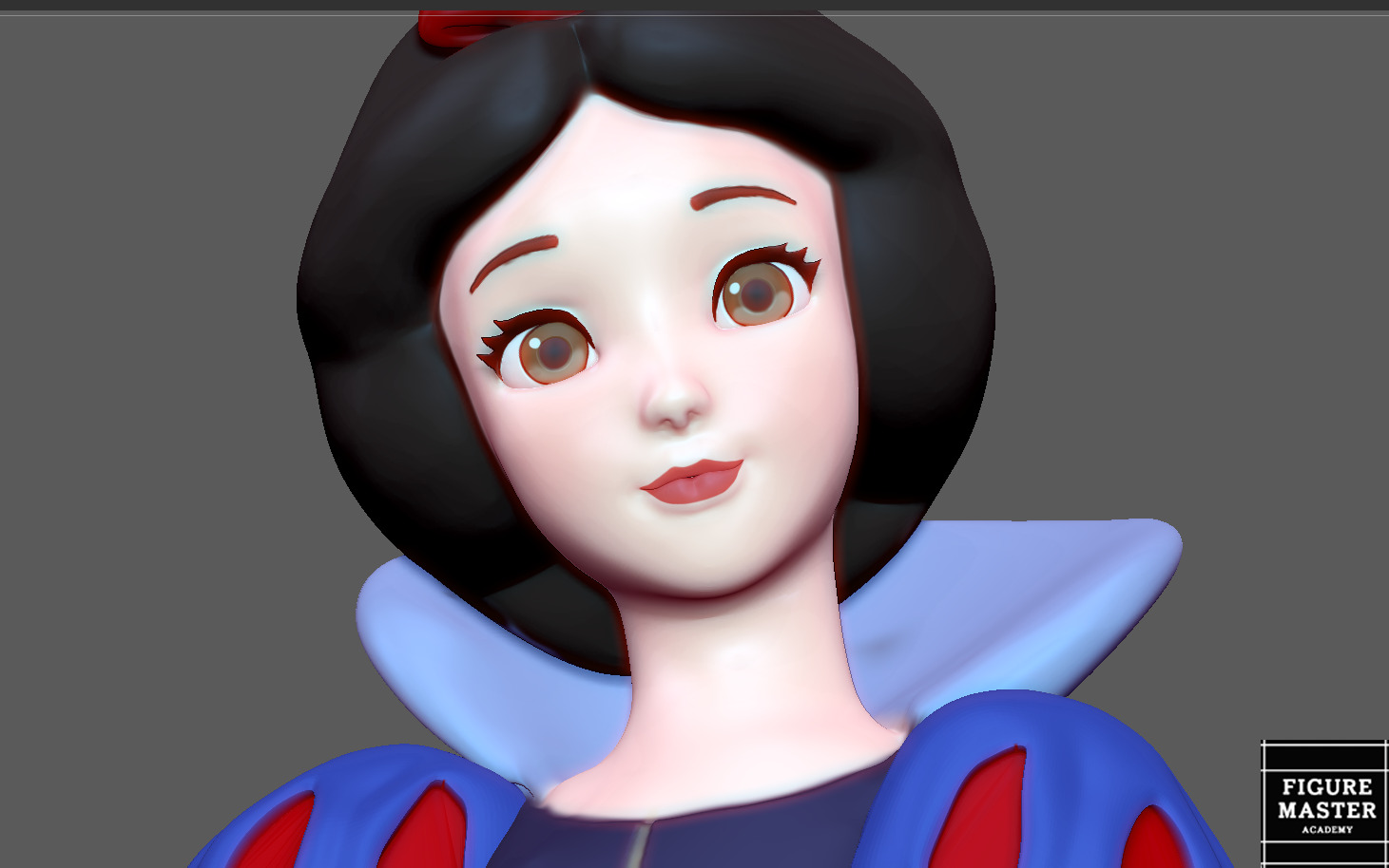 SNOW WHITE PRINCESS DISNEY ANIMATION 3D PRINT 3D print model_7