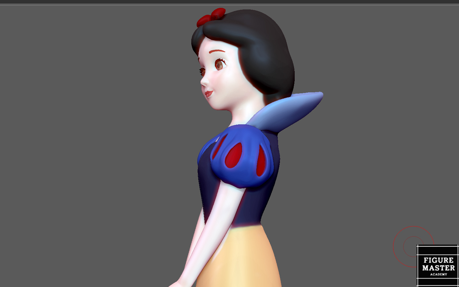 SNOW WHITE PRINCESS DISNEY ANIMATION 3D PRINT 3D print model_11