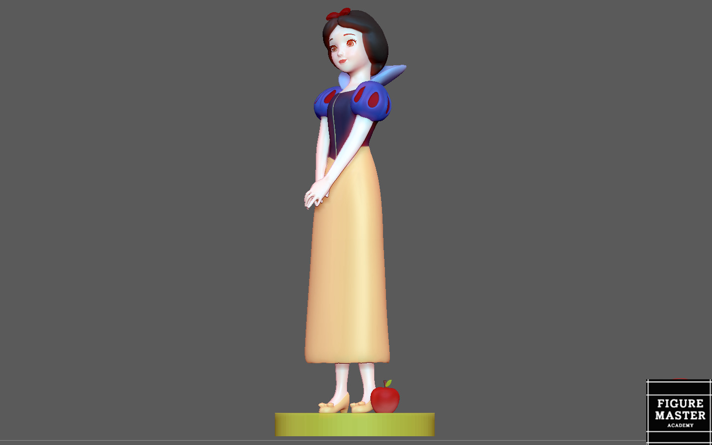 SNOW WHITE PRINCESS DISNEY ANIMATION 3D PRINT 3D print model_6