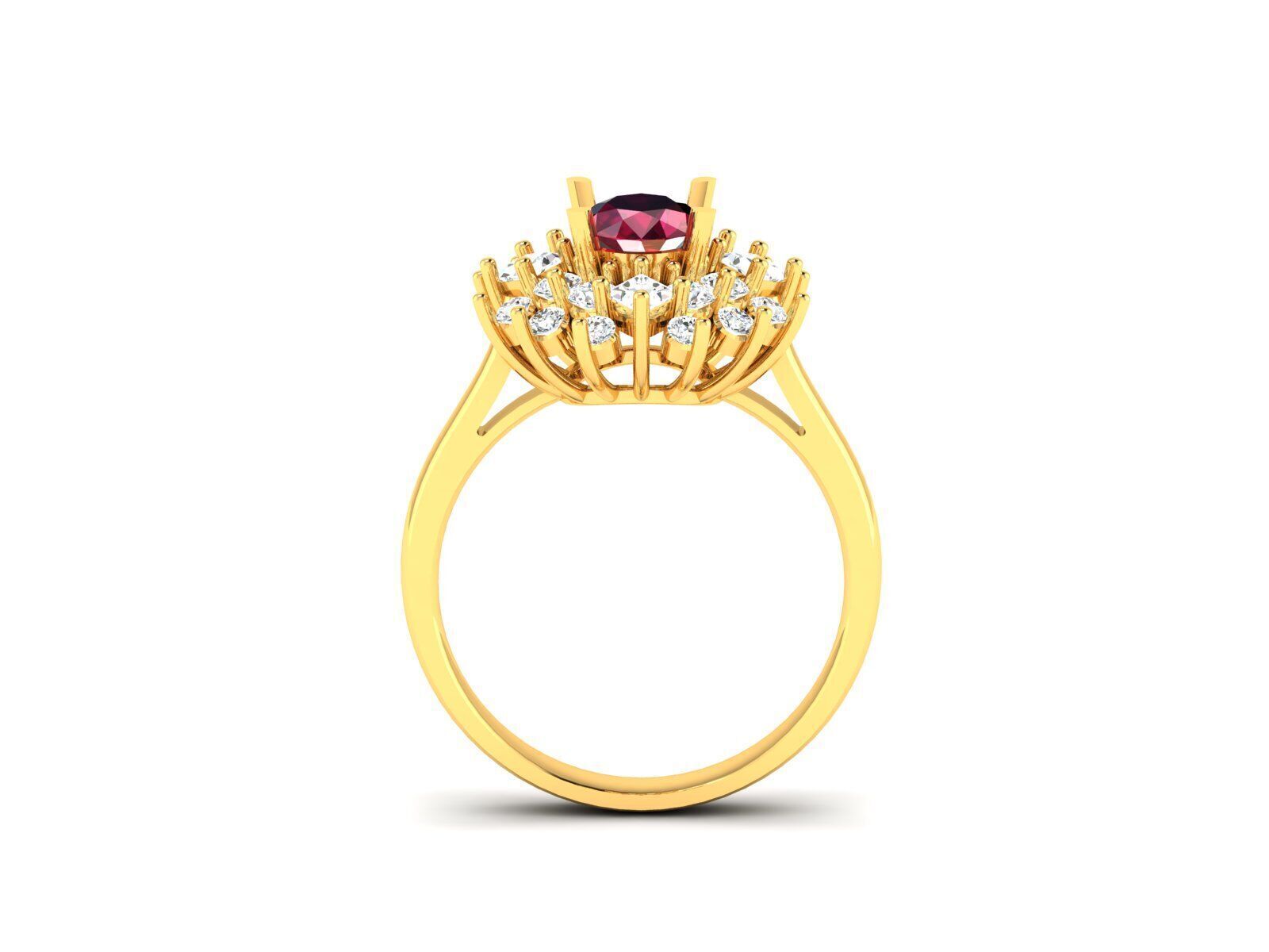 Women Ring  Render 3dm STL OBJ FBX Details 3D print model_1