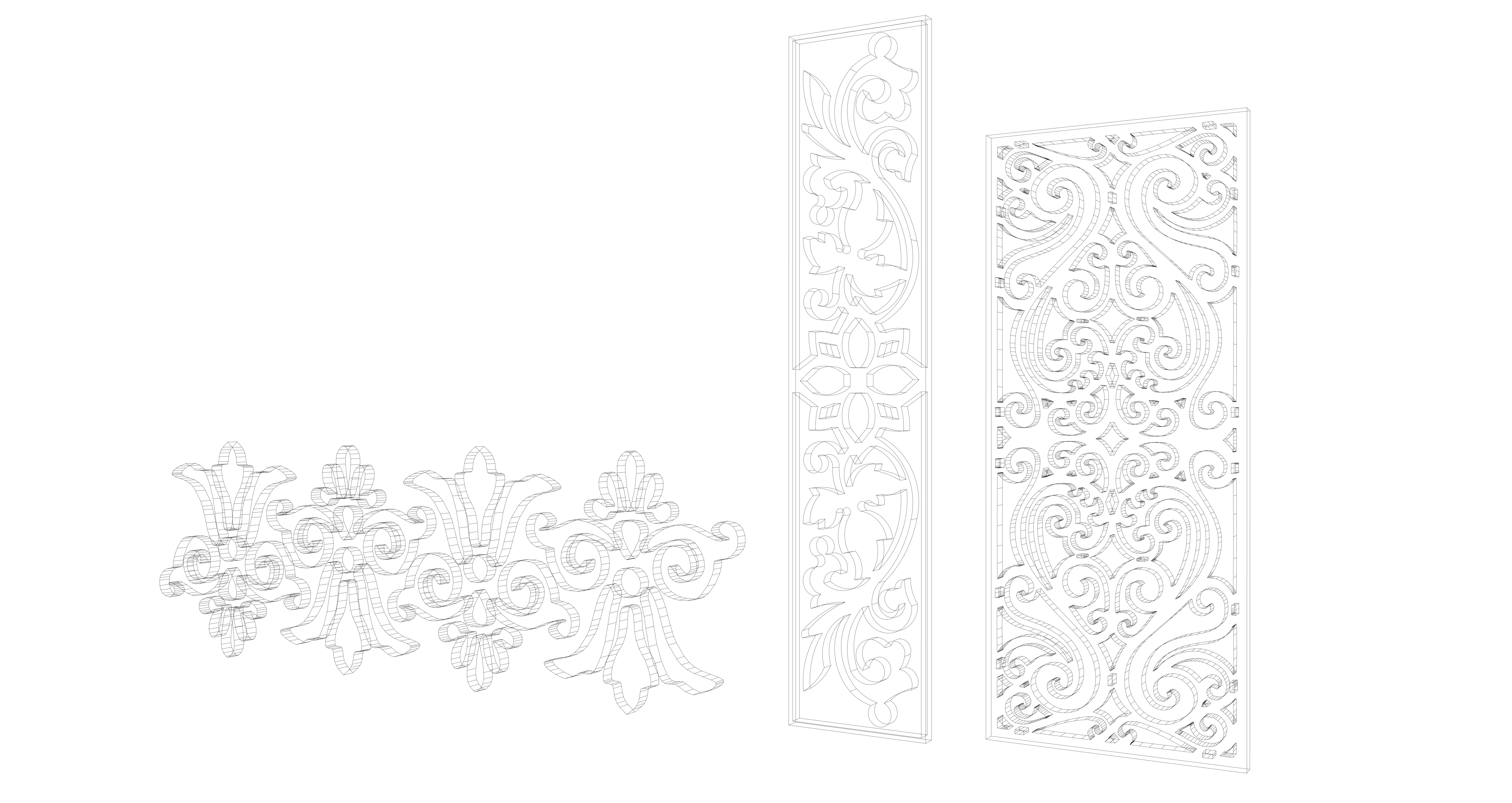 Gold Carving 4 3D model_4