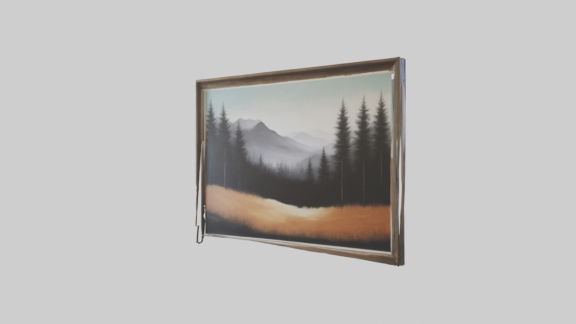 Landscape Wall Art Low-poly 3D model_2