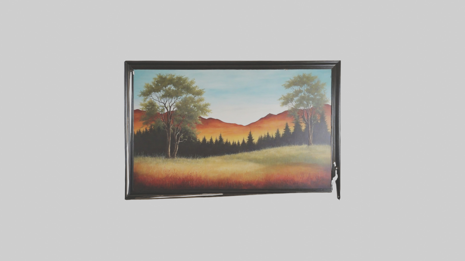 Landscape Wall Art Low-poly 3D model_9