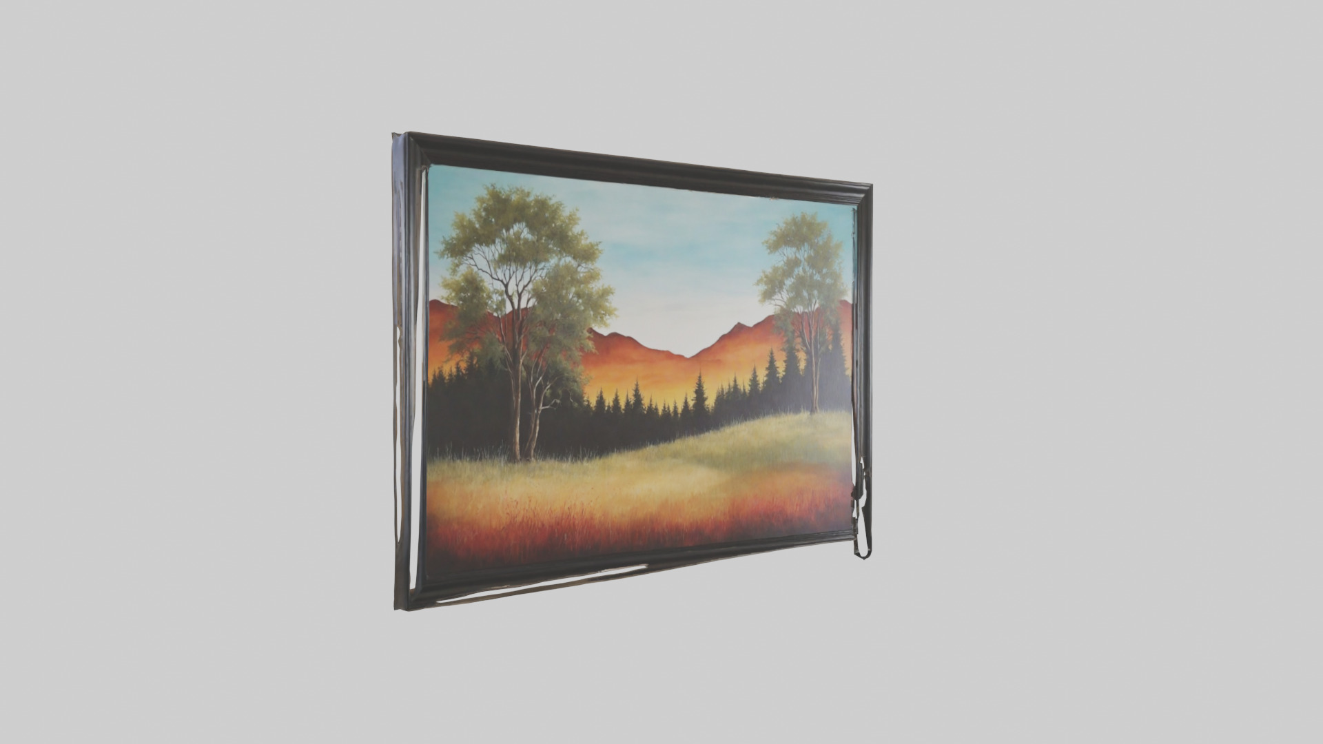 Landscape Wall Art Low-poly 3D model_11