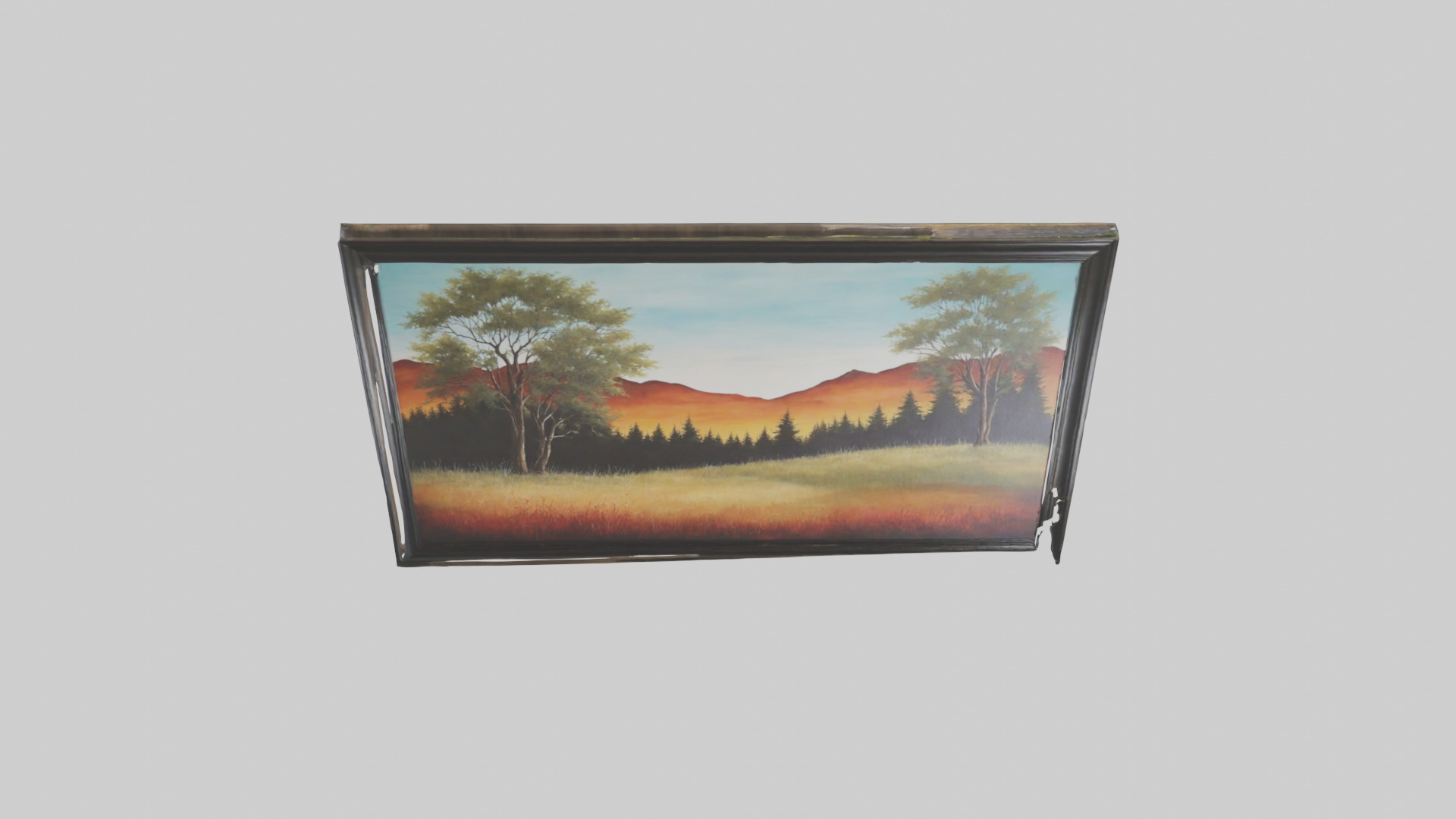 Landscape Wall Art Low-poly 3D model_16