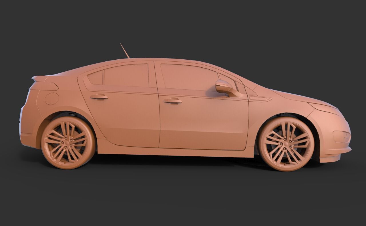 Chevrolet Volt 2012 3D print model_3