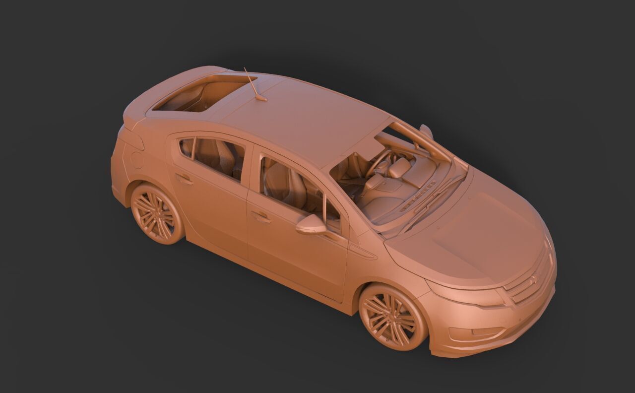 Chevrolet Volt 2012 3D print model_6