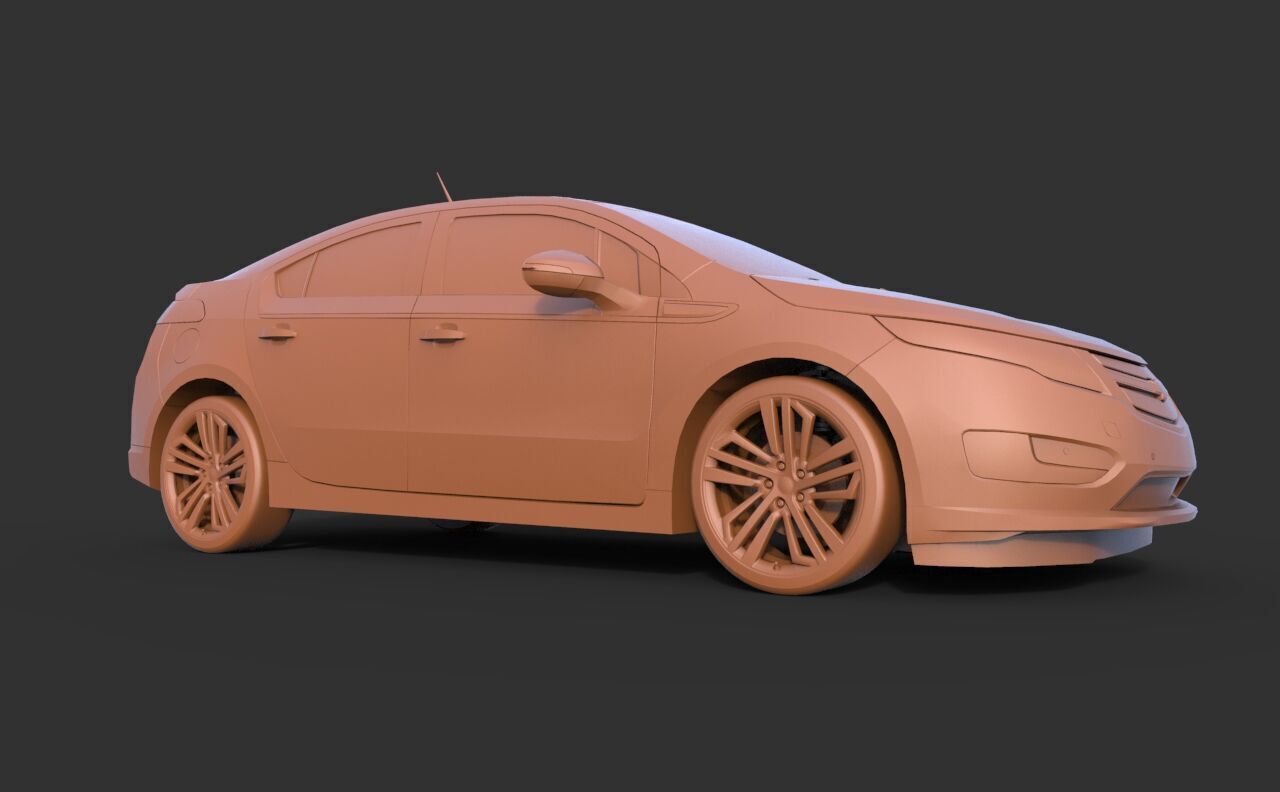 Chevrolet Volt 2012 3D print model_2