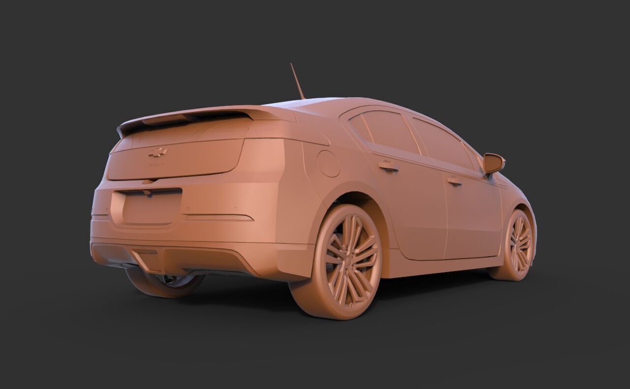Chevrolet Volt 2012 3D print model_4