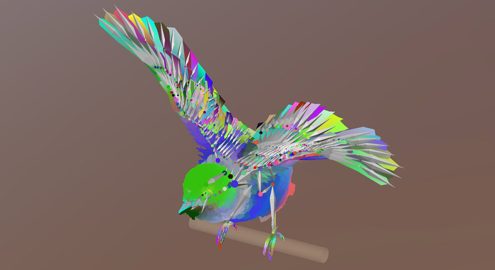 Great Tit 3D model_5