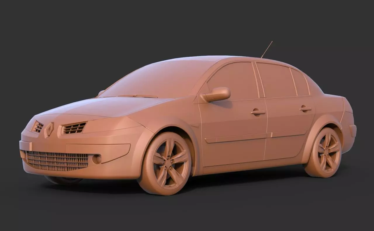 Renault Megane 3D print model