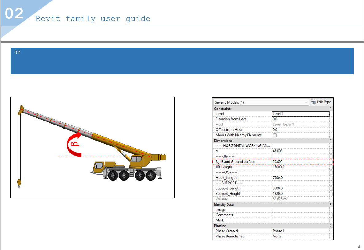 Revit Family Parameter Hydro Crane LIEBHERR LTM-1080 Model 3D model_4