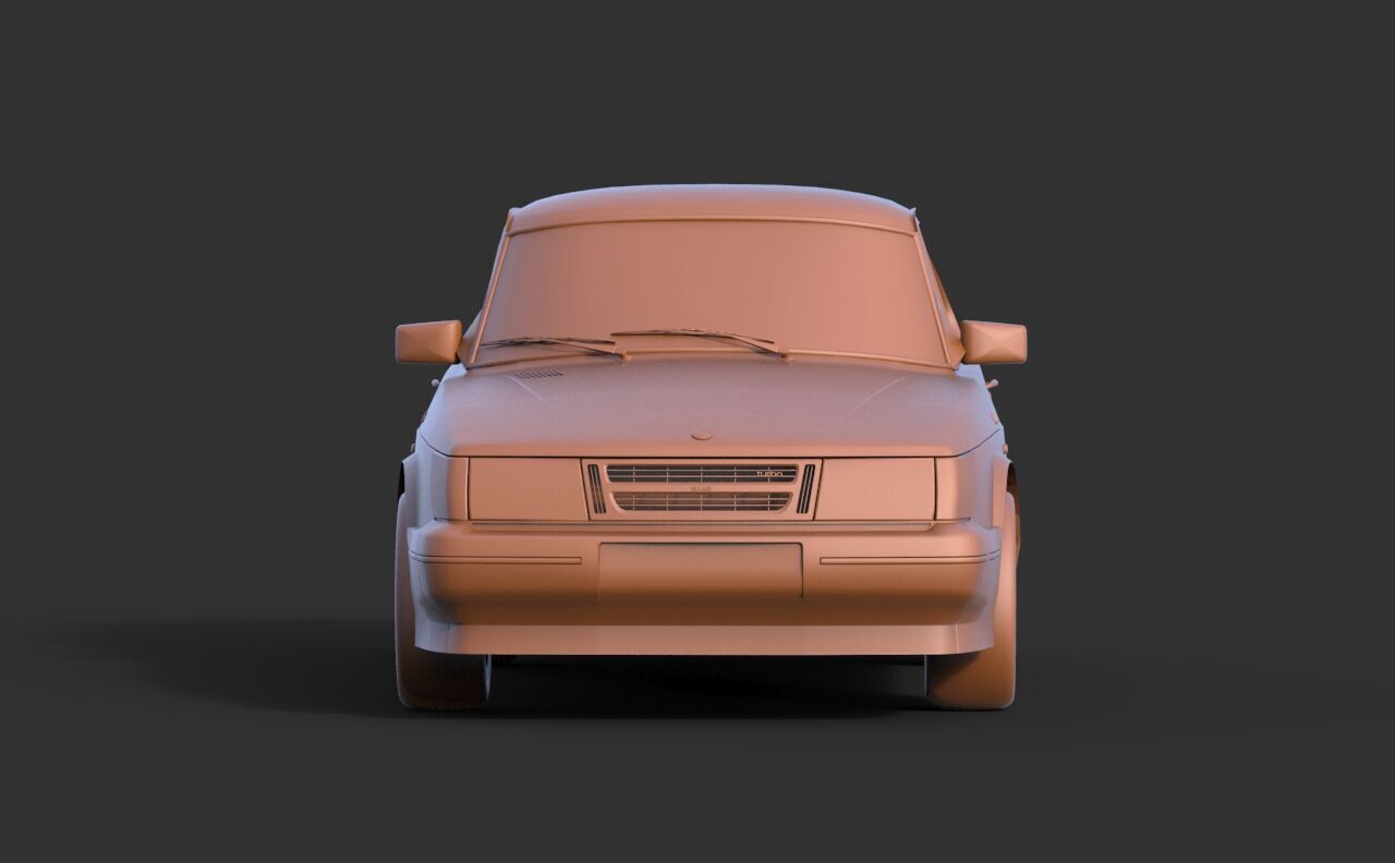 Saab 900 Turbo 3D print model_1