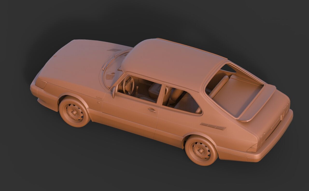 Saab 900 Turbo 3D print model_5