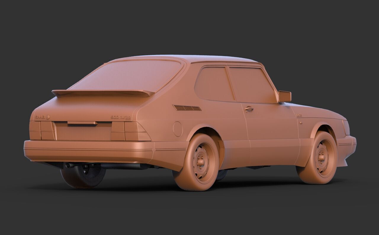 Saab 900 Turbo 3D print model_4