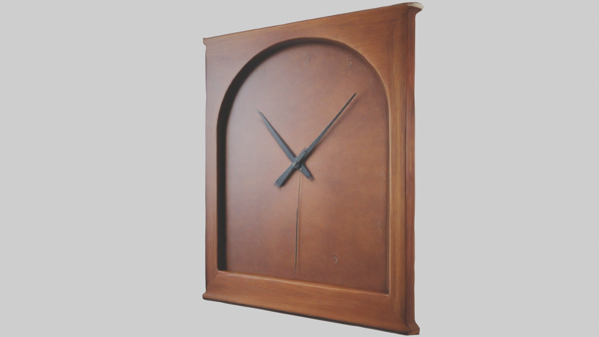 Large Wall Clock model Low-poly 3D model_3