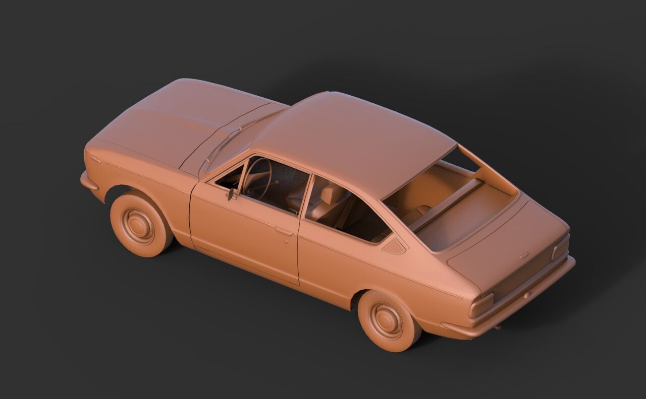 Toyota Corolla Sprinter 1969 3D print model_5