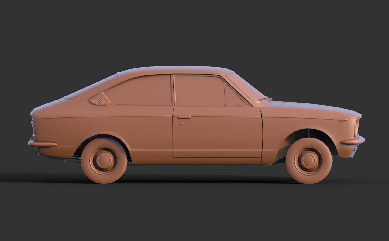 Toyota Corolla Sprinter 1969 3D print model_3