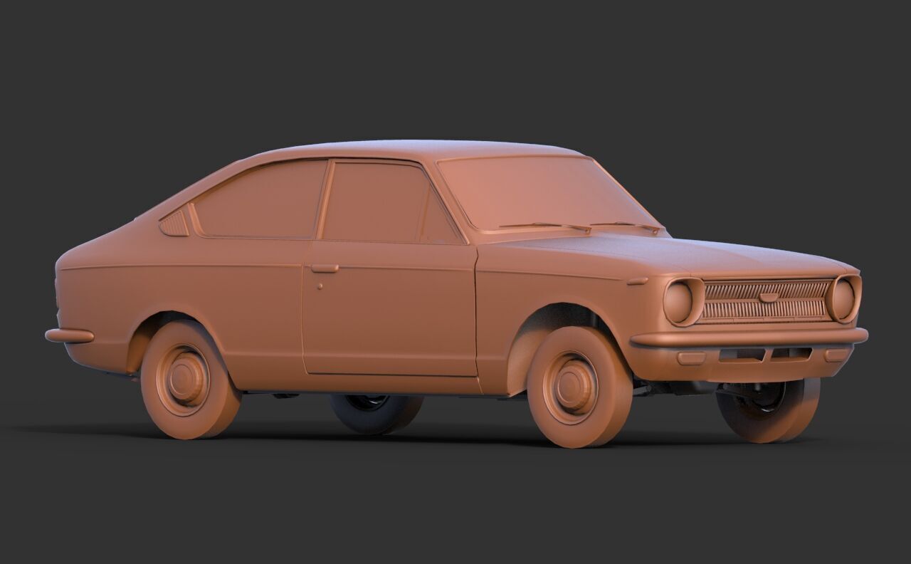 Toyota Corolla Sprinter 1969 3D print model_2