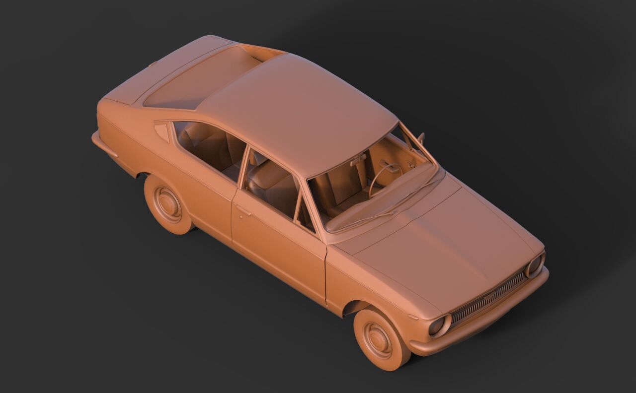 Toyota Corolla Sprinter 1969 3D print model_6