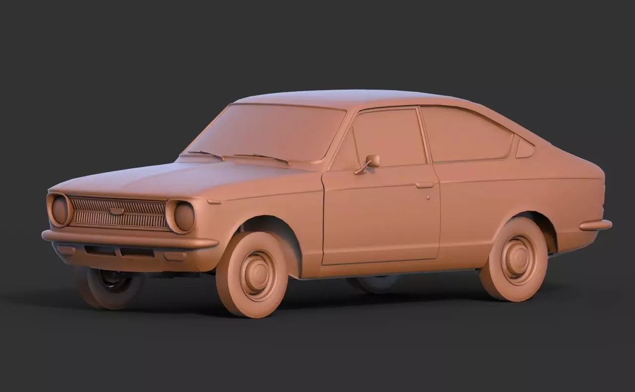 Toyota Corolla Sprinter 1969 3D print model_0