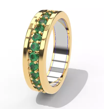 Anillo de piedras  Free 3D model_0
