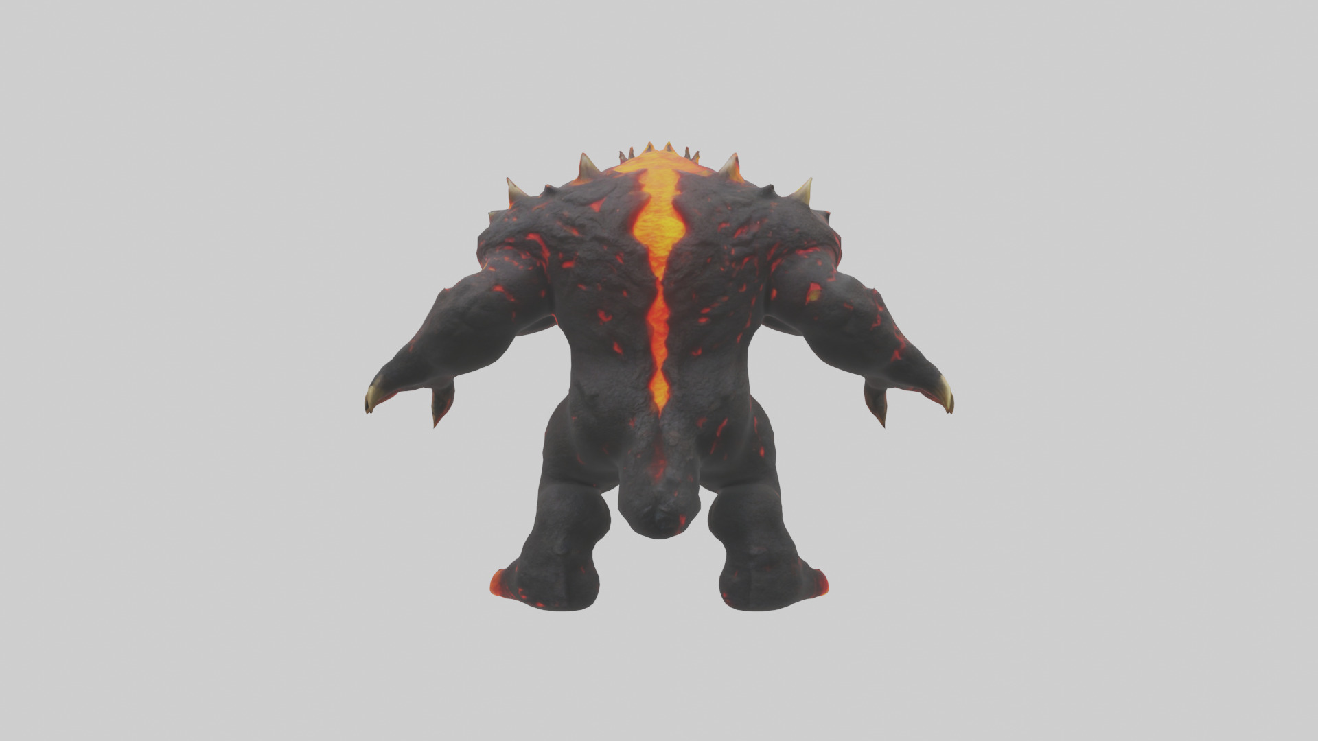 Lava Beast model Low-poly 3D model_3
