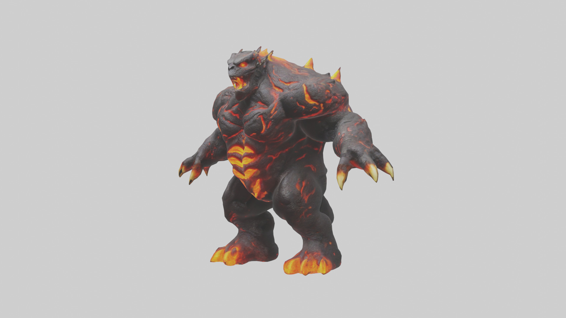 Lava Beast model Low-poly 3D model_11